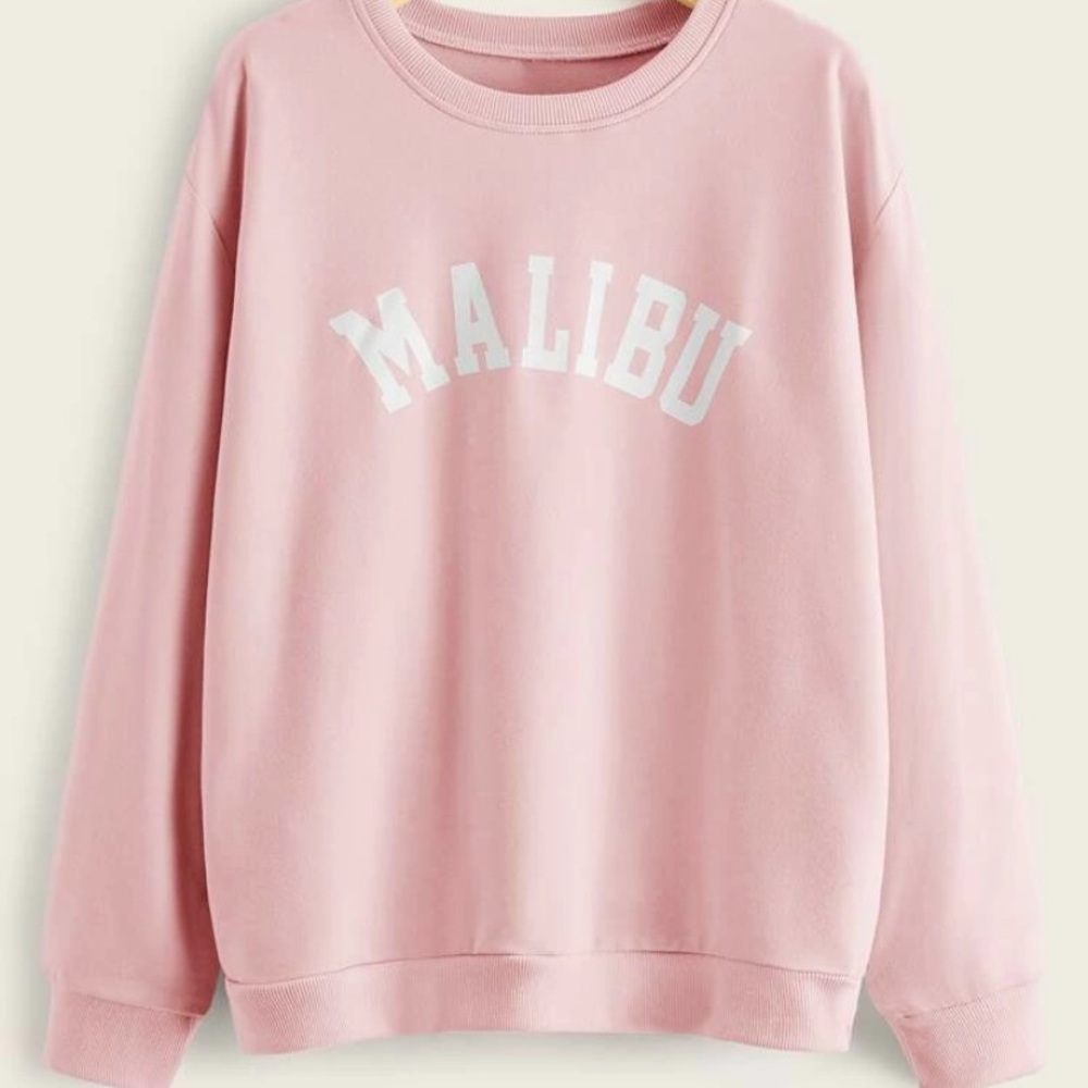SHEIN baby pink crewneck sweatshirt